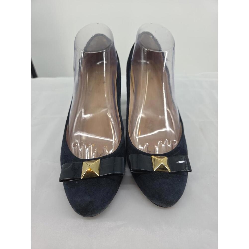 Kate Spade New York Lucinda Heels 8.5 Navy Suede EUC